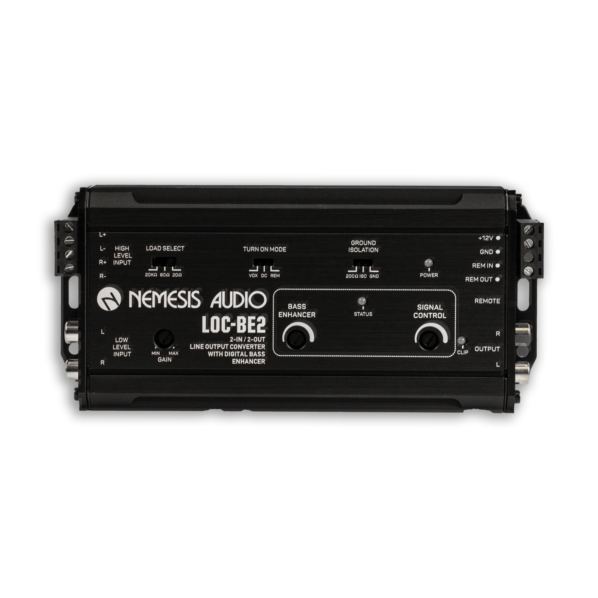 Nemesis Audio LOC-BE2 2-Channel Line Output Convertor With Digital Bass Enhancement Processor