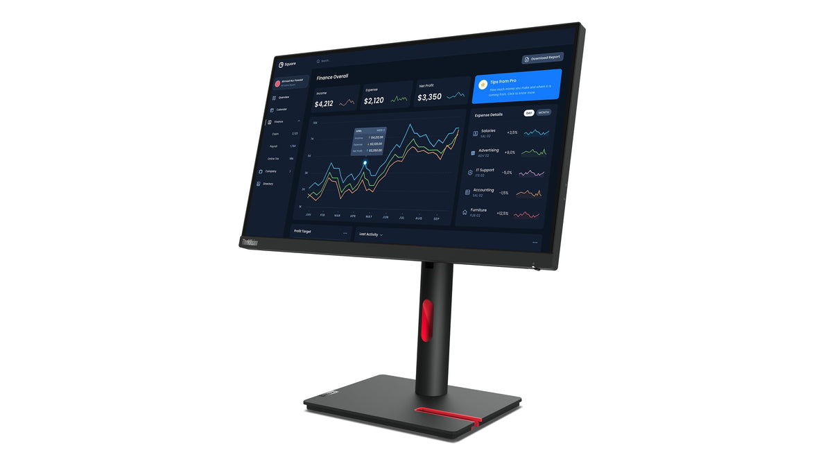 Lenovo ThinkVision T22i-30 computer monitor 21.5" 1920 x 1080 pixels Full HD LED Black