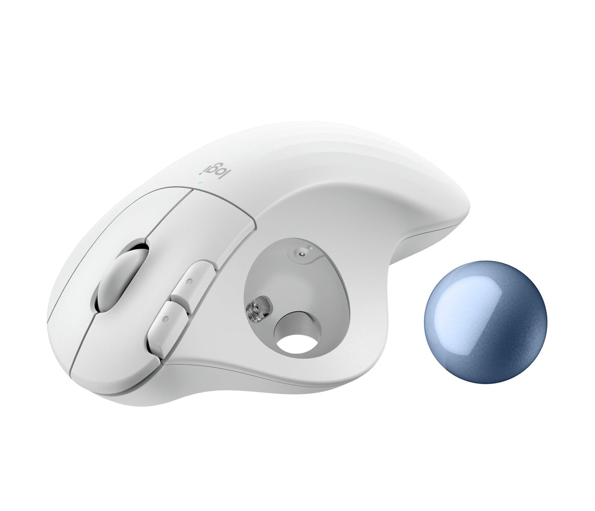ERGO M575S Wireless Trackball - Offwhite+Blue Ball