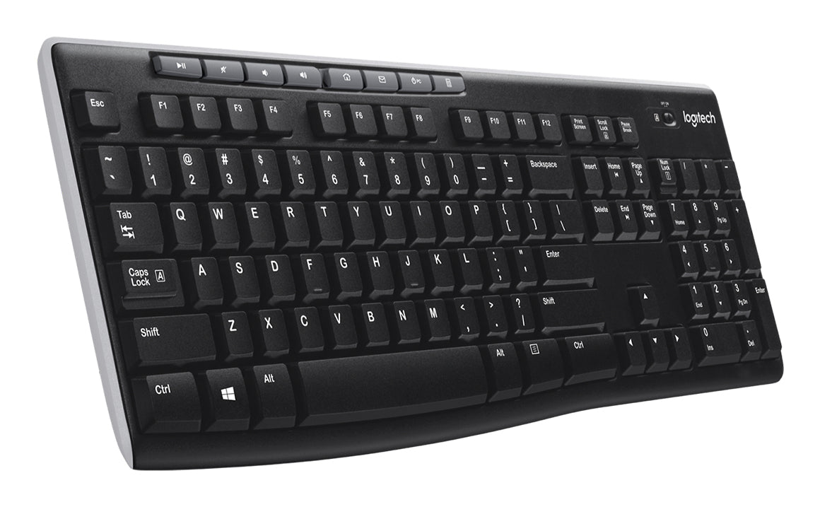 Logitech Wireless Keyboard K270 - Midnight Black - US