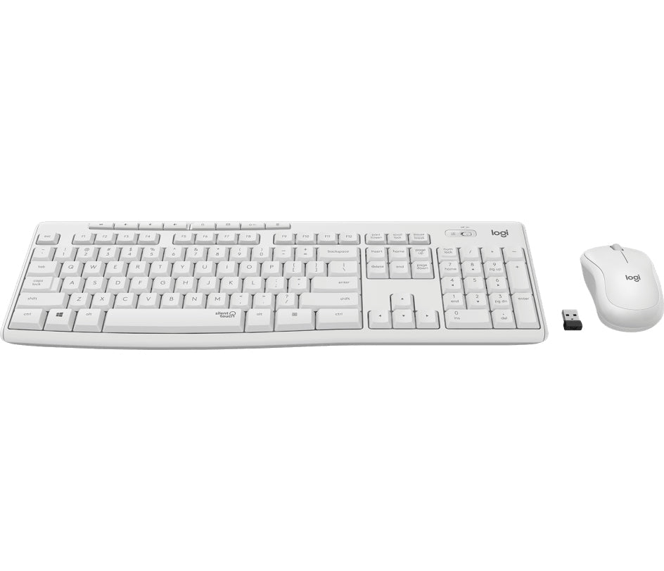 LOGITECH MK295 WIRELESS COMBO-OFF WHITE