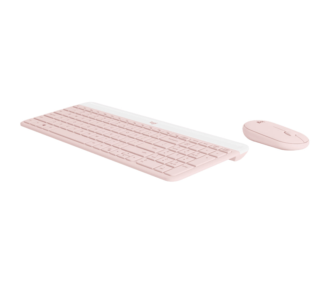 SLIM WIRELESS KEYBOARD AND MOUSE COMBO MK470 - ROSE