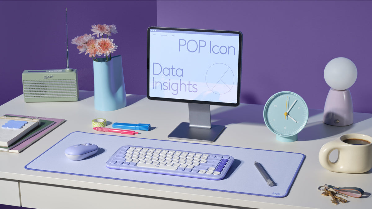 Logitech Desk Mat Studio Series - Lilac