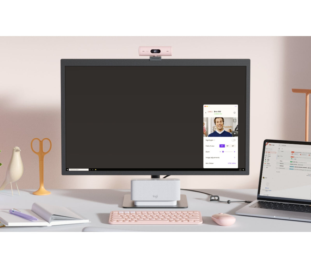 Logitech Brio 500 Full HD Webcam - Rose
