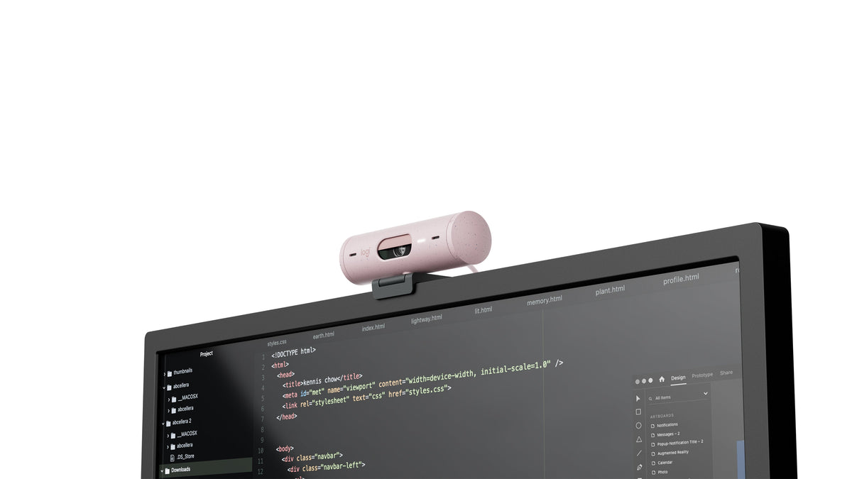 Logitech Brio 500 Full HD Webcam - Rose
