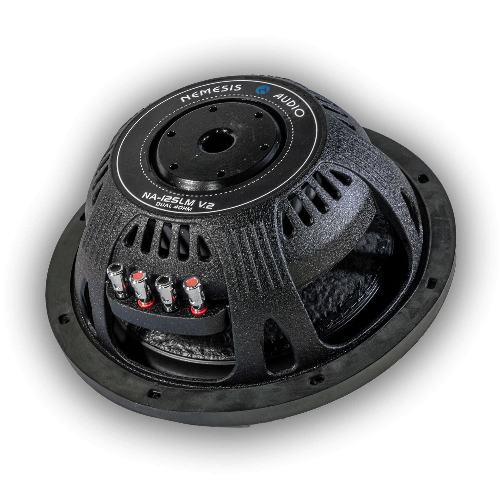 Nemesis Audio NA-12SLM v.2 12" 500W RMS Shallow Mount Subwoofer DVC