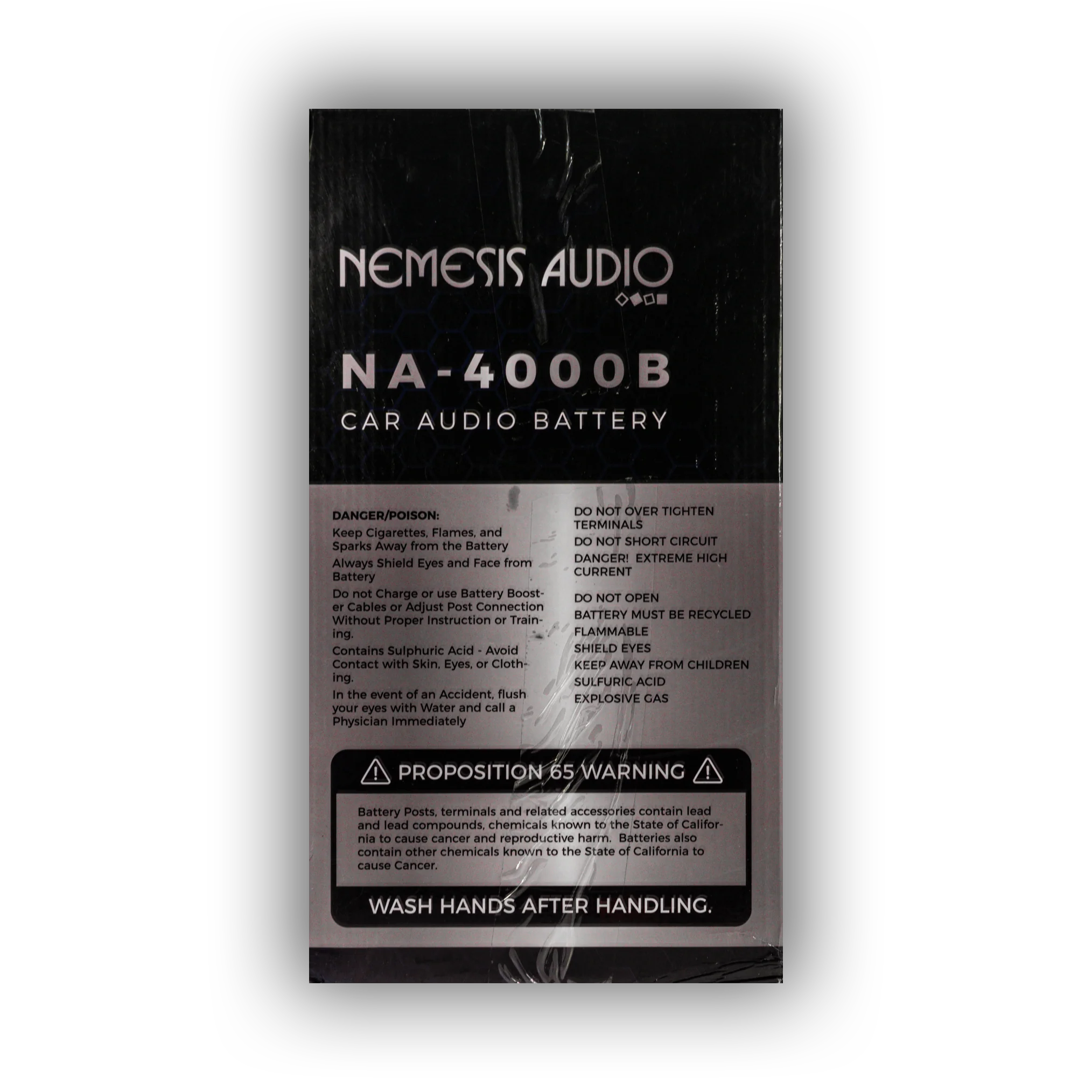 Nemesis Audio NA-4000B 140AH 4000W AGM Power Cell 12V Battery