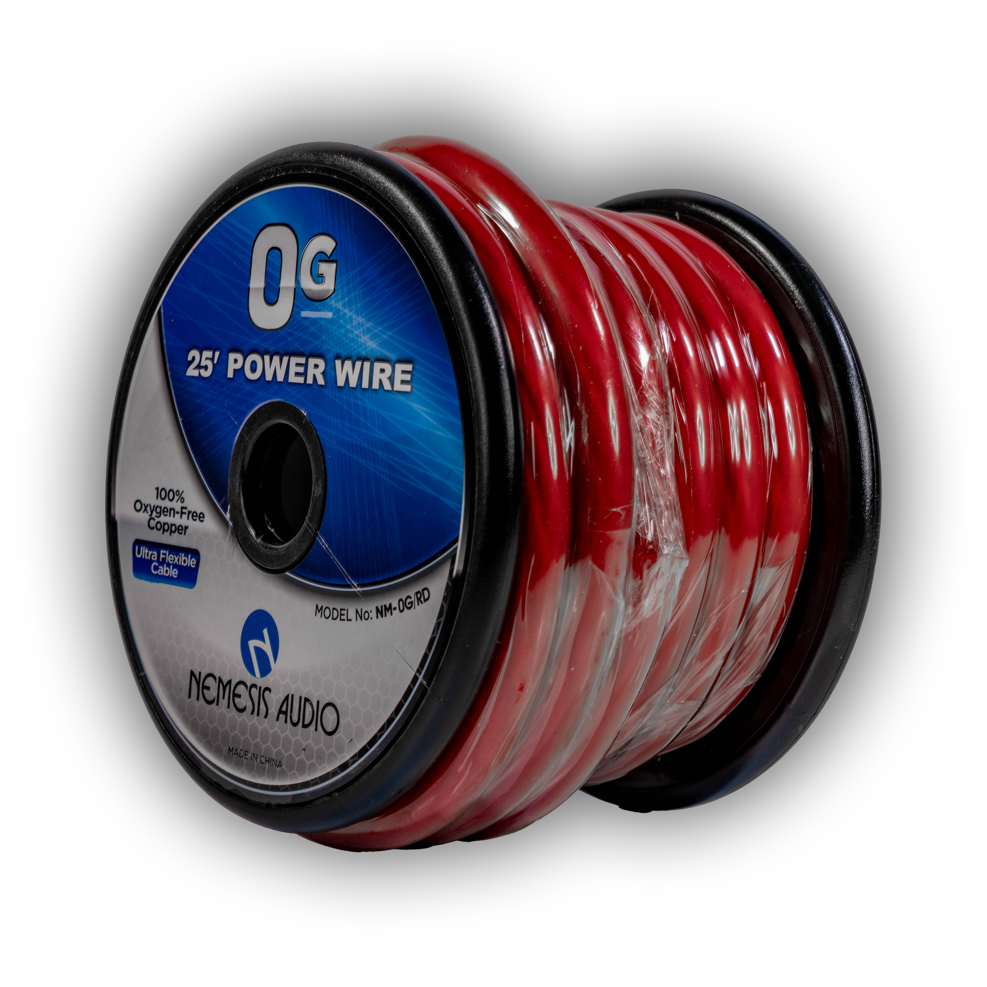 Nemesis Audio NM-0G/RD 0G Power Wire 25 Ft