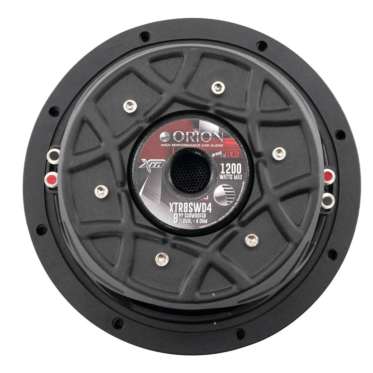 Orion Car Audio XTR8SWD4 8" 300W RMS Shallow Subwoofer DVC 4-Ohm