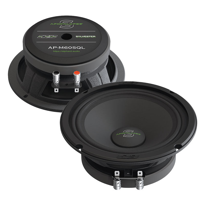 Deaf Bonce Apocalypse AP-M60SQL 6.5" 150W RMS Sylvester Midrange Speakers (Pair)