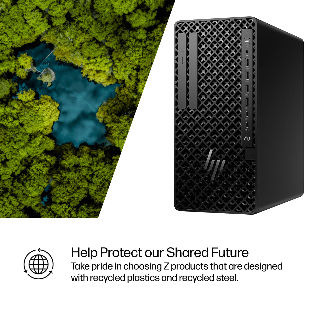 HP Z1 Tower G1i Desktop PC Wolf Pro Security Edition Intel Core Ultra 7 265 32 GB DDR5-SDRAM 1 TB SSD Windows 11 Pro Workstation AI Workstation, AI PC Black