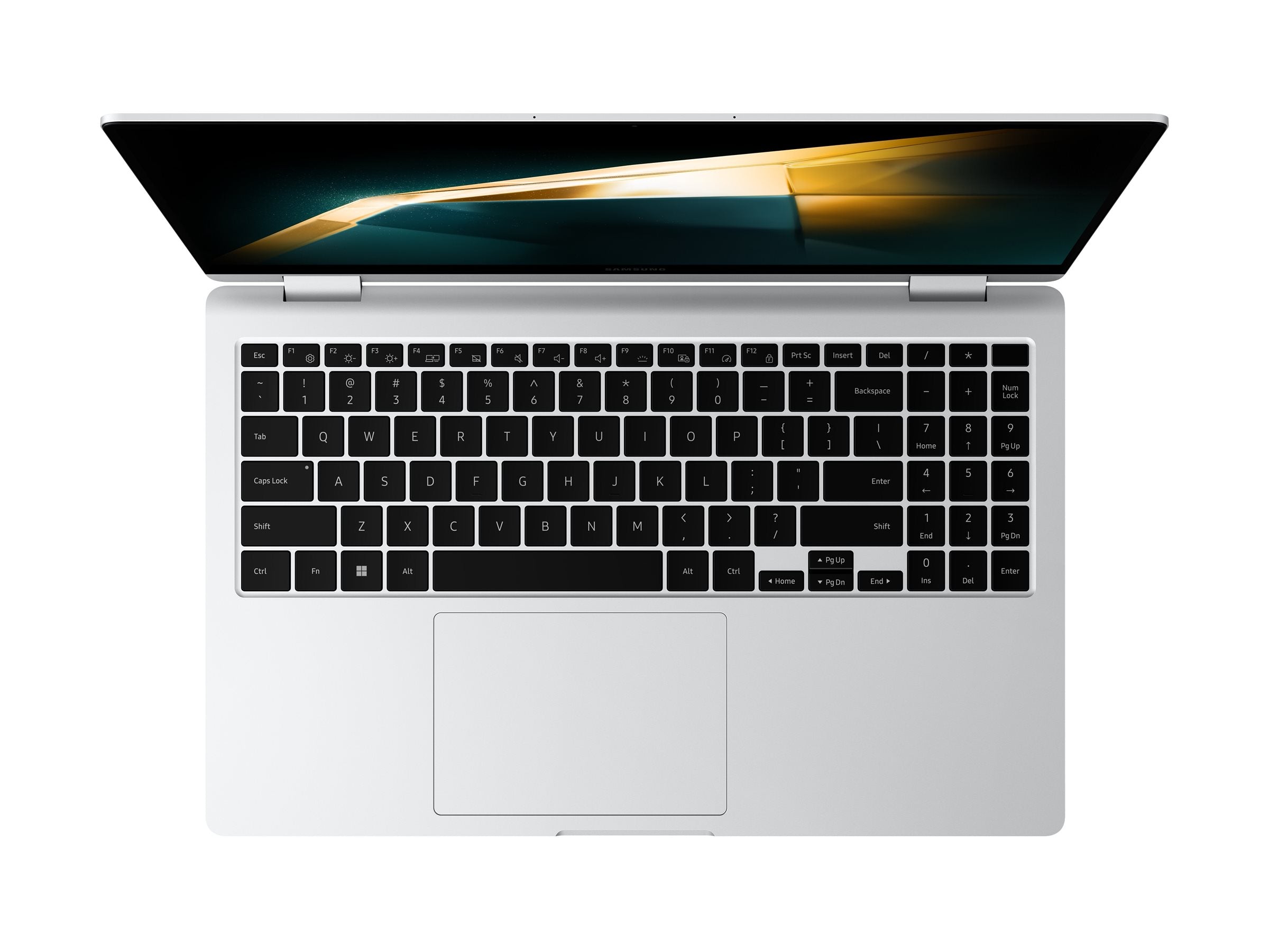 Samsung Galaxy Book4 360 15.6" Convertible 2-in-1 Notebook, Intel Core i5-120U, 16GB RAM, 512GB SSD, AMOLED Touchscreen, Windows 11 Pro, Silver - NP754QGK-KS2US (1 Year Warranty)