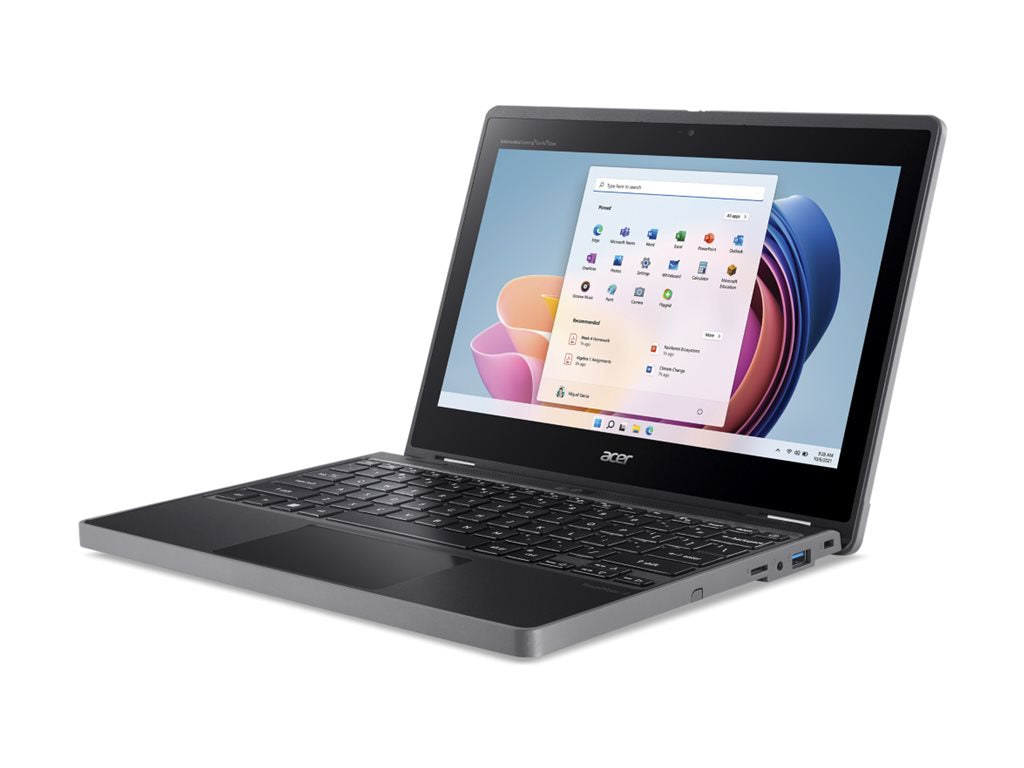 Acer TravelMate B3 Spin 11 Convertible 2-in-1 Notebook, Intel N100 Quad-Core, 4GB RAM, 128GB SSD, 11.6" HD IPS Touch, Windows 11 Pro, 10Hr Battery - NX.VZ0AA.007 (1 Year Warranty)