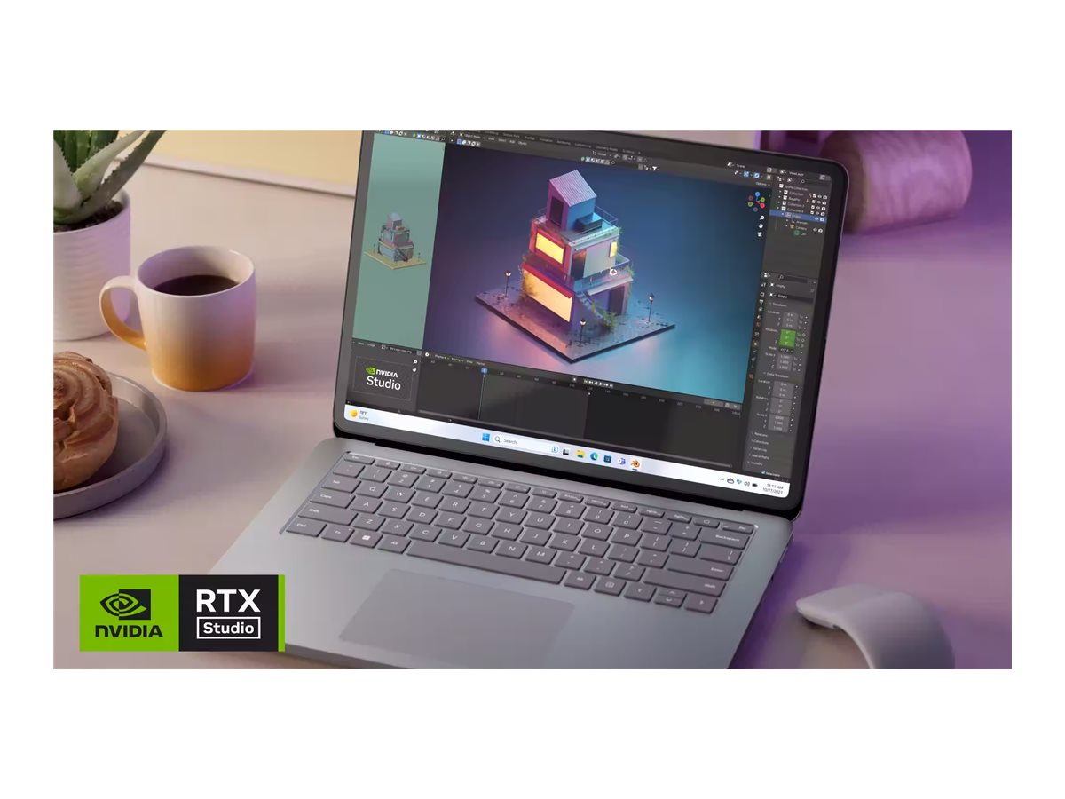 Microsoft 2024 Surface Laptop Studio 2 Convertible 2-in-1 Notebook, 14.4" PixelSense Touchscreen, Intel Core i7, 64GB LPDDR5X, 2TB SSD, RTX 2000 Ada, Windows 11, Platinum - Z4H-00001 (1 Year Warranty)