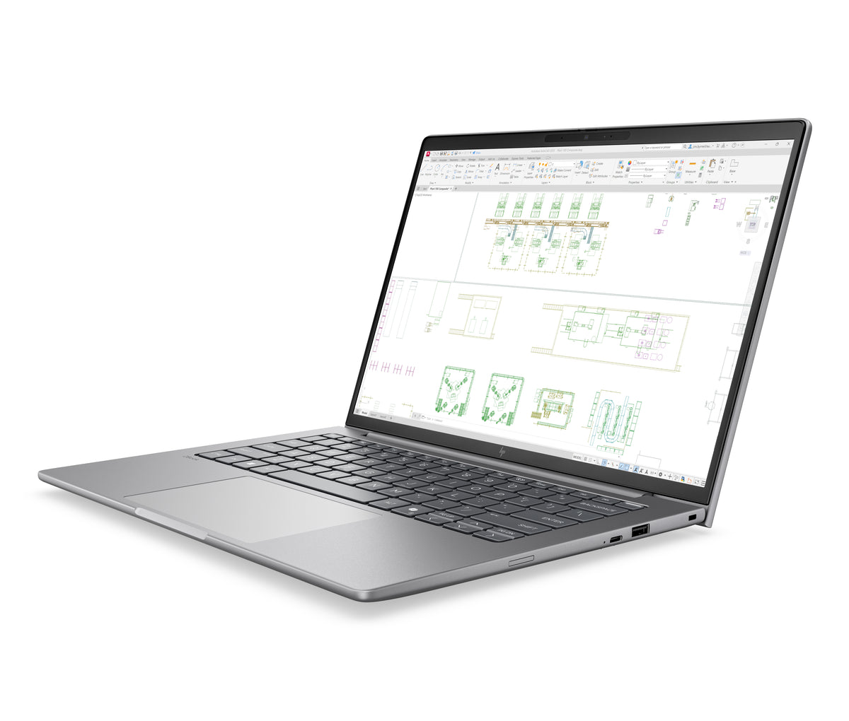 HP DS3X3AT laptop Copilot+ PC Intel Core Ultra 7 356H 14" WUXGA 48 GB DDR5-SDRAM 1 TB SSD Wi-Fi 7 (802.11be) Windows 11 Pro AI Workstation, AI PC Silver