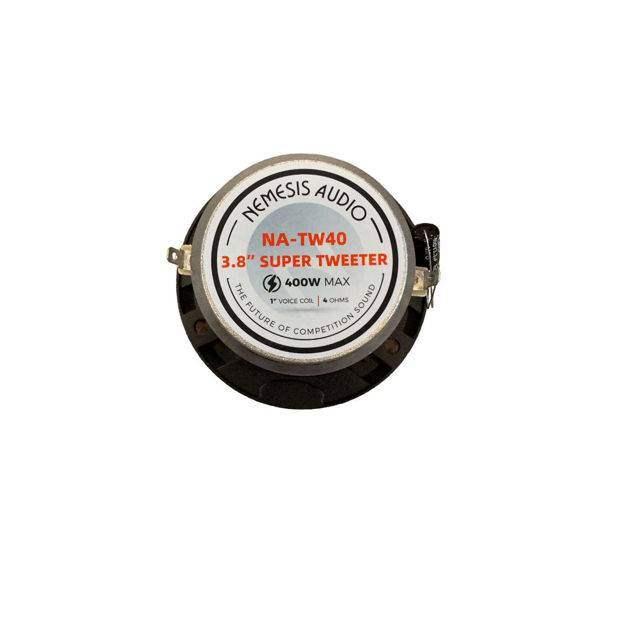 Nemesis Audio NA-TW40 3.8" 200W Pro Aluminum Super Bullet Tweeters with Capacitor Crossover (Pair)